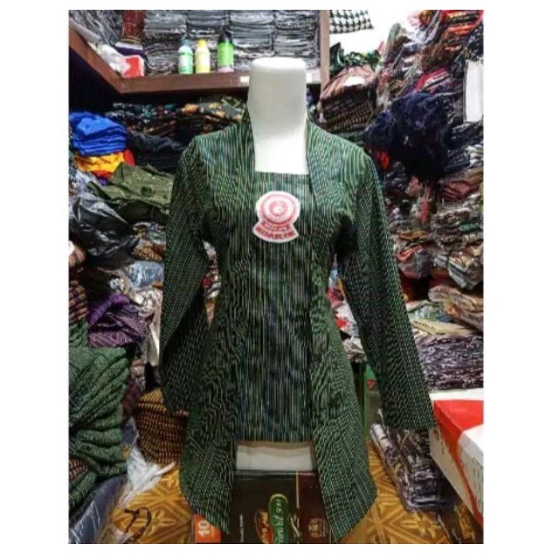 Lurik KEBAYA LURIK HIJAU | LURIK KUTUBARU | BAJU ADAT WANITA