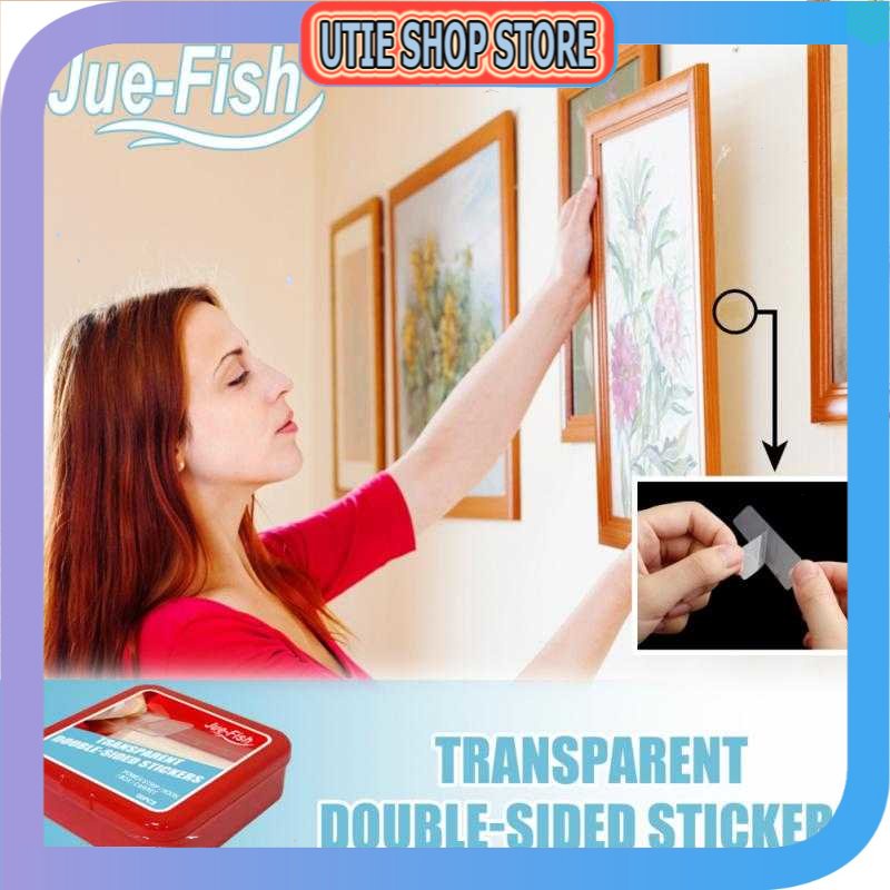 

UTIE STORE - Jue-Fish Double Tape Washi Adhesive Selotip Perekat Tahan Air 60 PCS - JF60