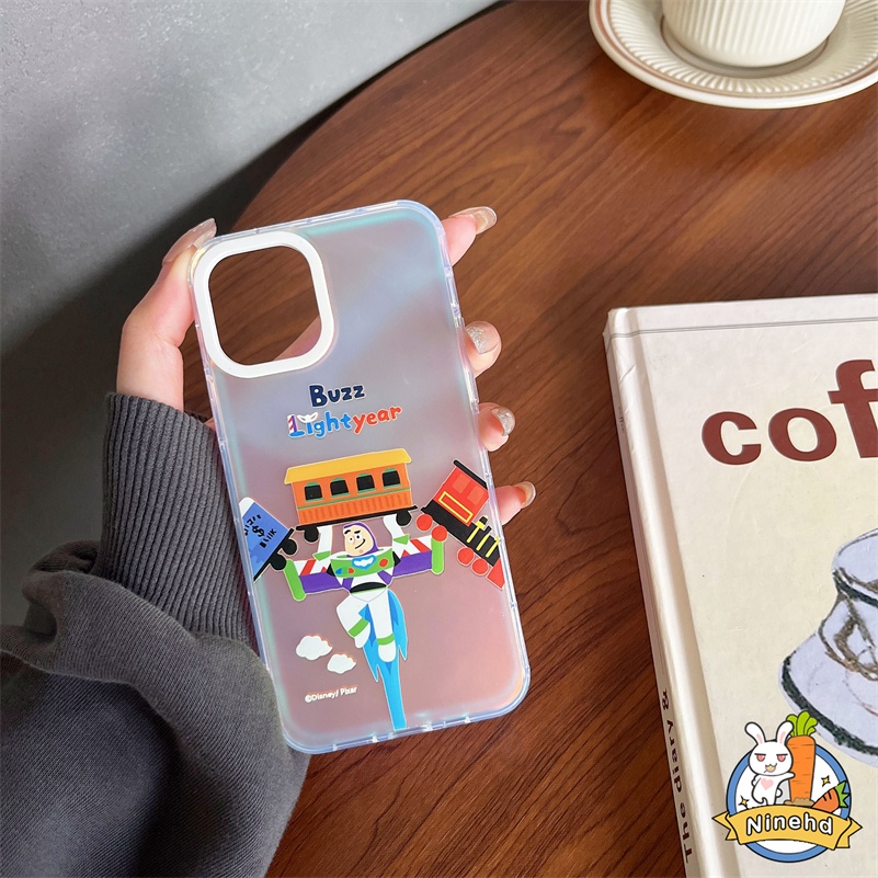 IPHONE Casing Kompatibel Untuk Iphone14 13 12 11 Pro Max X Xr Xs Max8 7 Plus SE 2020 Casing Handphone branded Toy Story Buzz Lightyear Phone Case Shockproof Bumper Soft Case Cover Pelindung