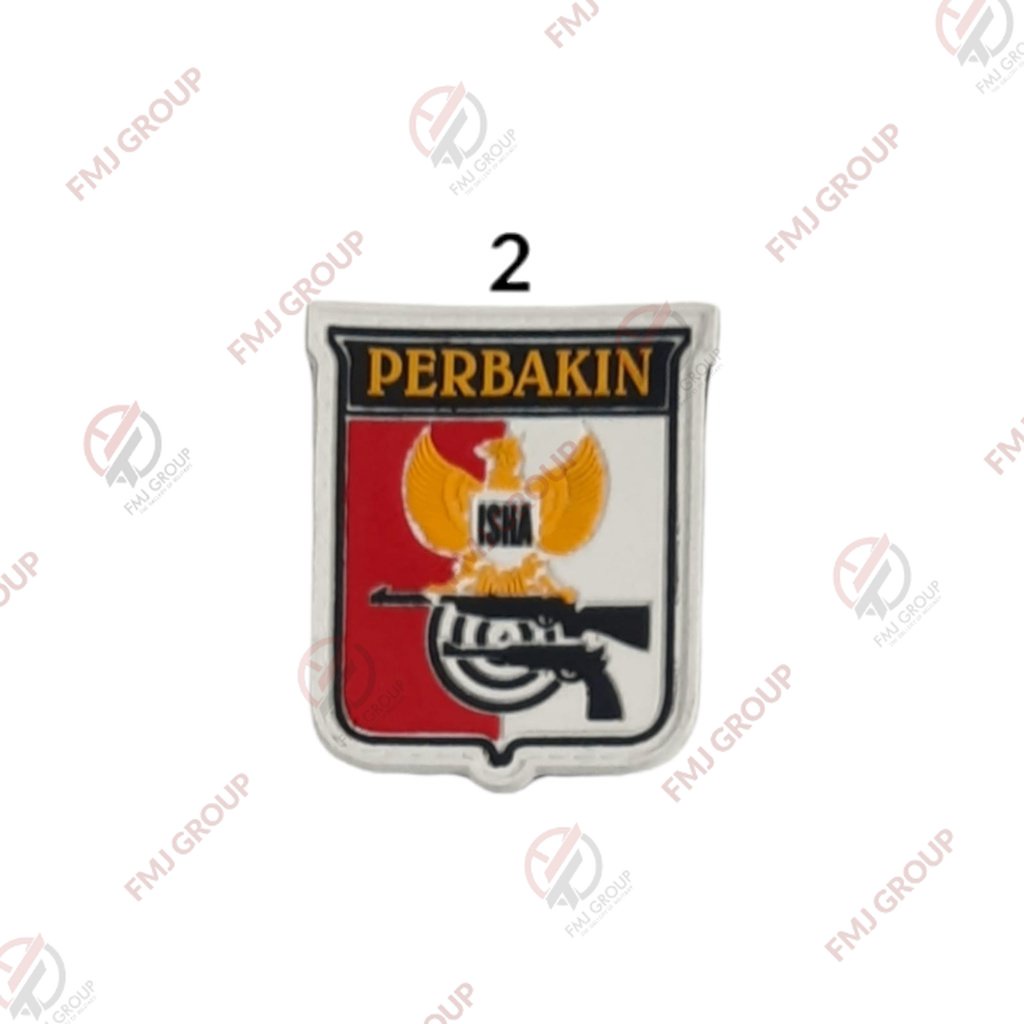 Patch Rubber Perbakin, Airsoft indonesia, Tactical Karet Velcro Perepet