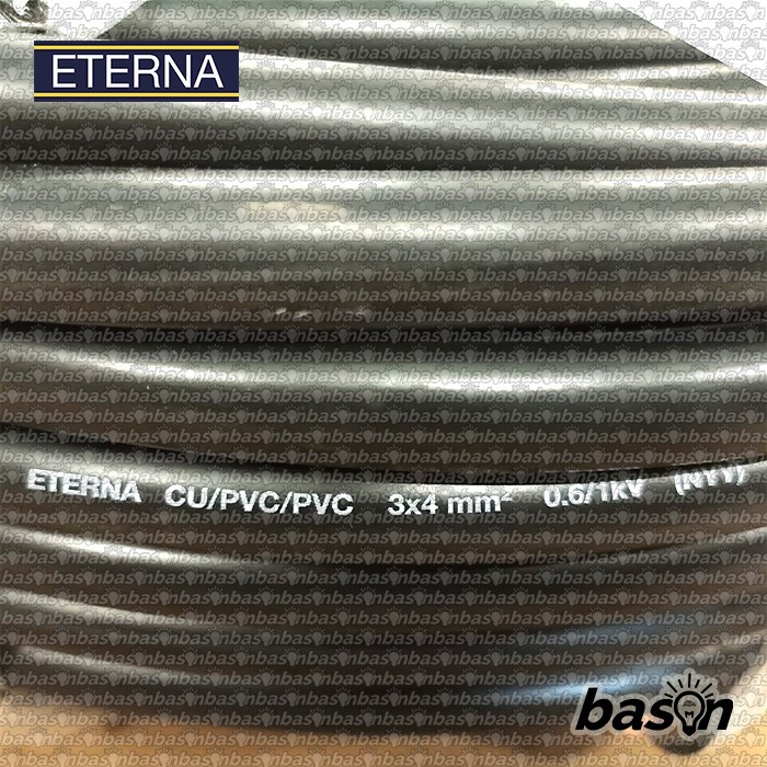 ETERNA NYM / NYY 3x4 mm2 - Kabel Listrik Kawat 1 roll = 50 meter