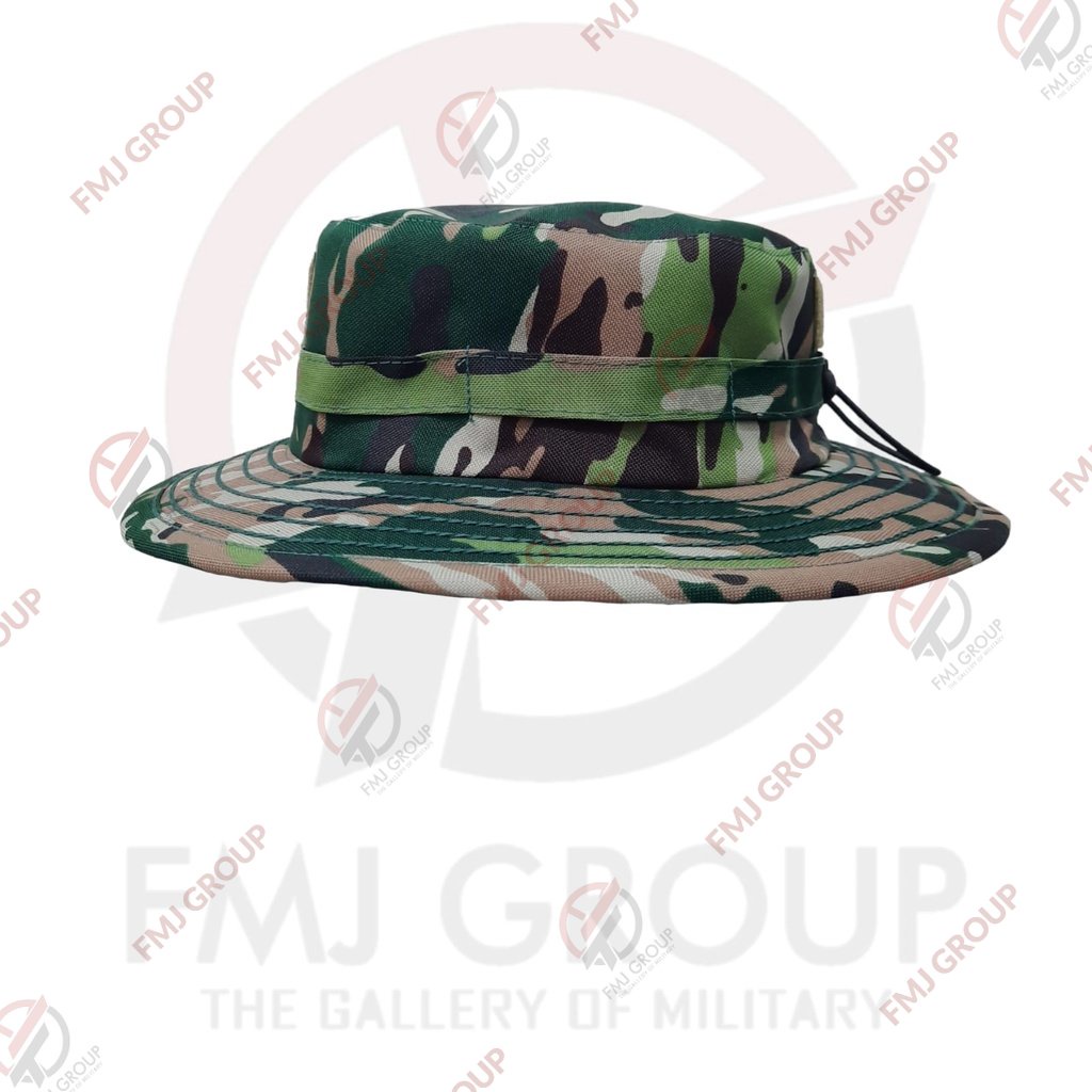 Topi Rimba Loreng Kasad TNI NKRI Terbaru Tactical Velcro Premium