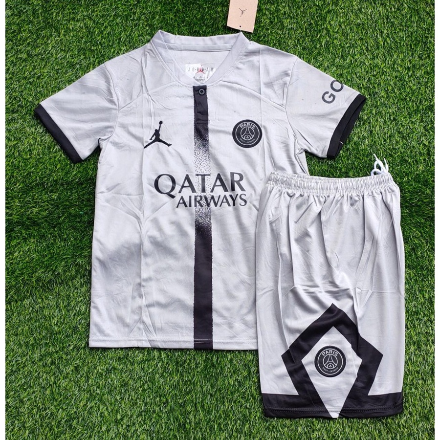Jersey Baju Bola Anak PSG Away 2022 2023 Grade Ori Impor Pink Kids Umur 1-14 Tahun Kekinian
