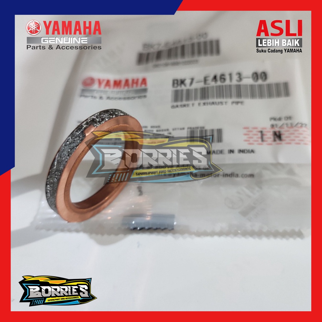 packing paking fiber asbes knalpot nmax n max aerox 155 lama R15 dan new lexi original ygp BK7-E4613