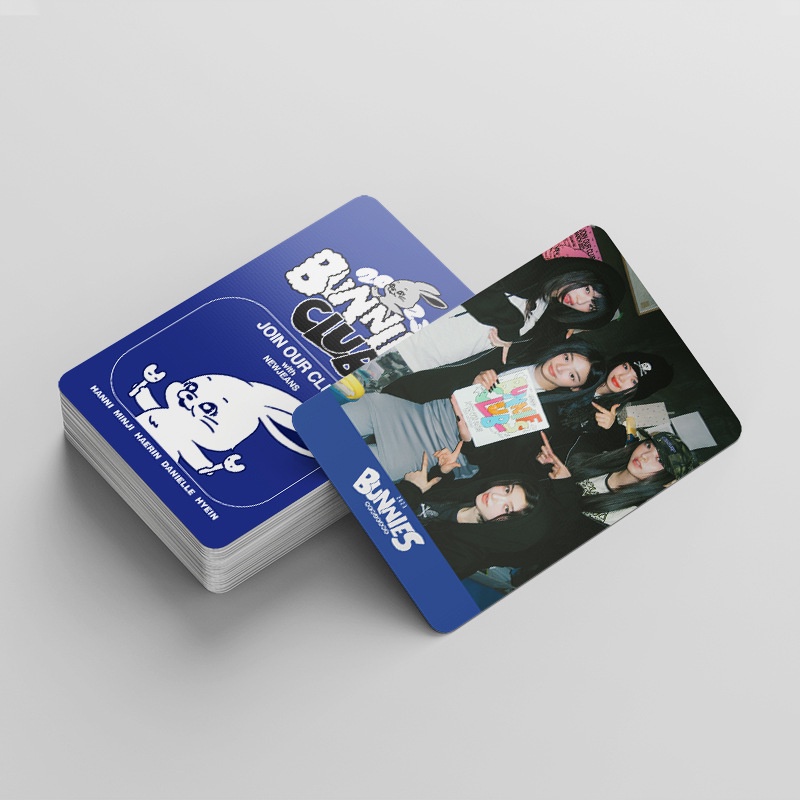 92pcs /box NJ BUNNIES CLUB Stiker Photocards Lomo Card NJ Kpop Postcards Pasta