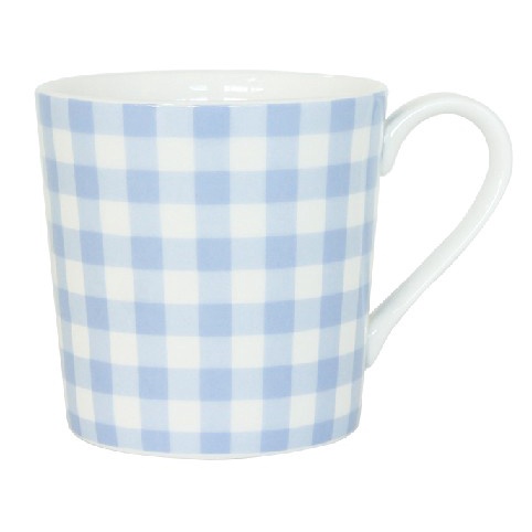 Saint James Ditsy Gingham Mug - Blue