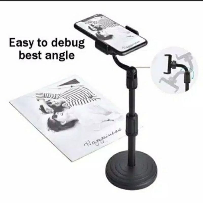 HD25 holder hp meja fleksibel model tiang desktop phone stand holder tiang microphone 360°