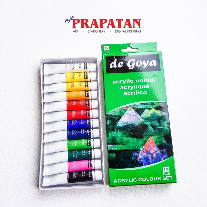 

De Goya Acrylic Color set 12x12ml / Cat Akrilik set