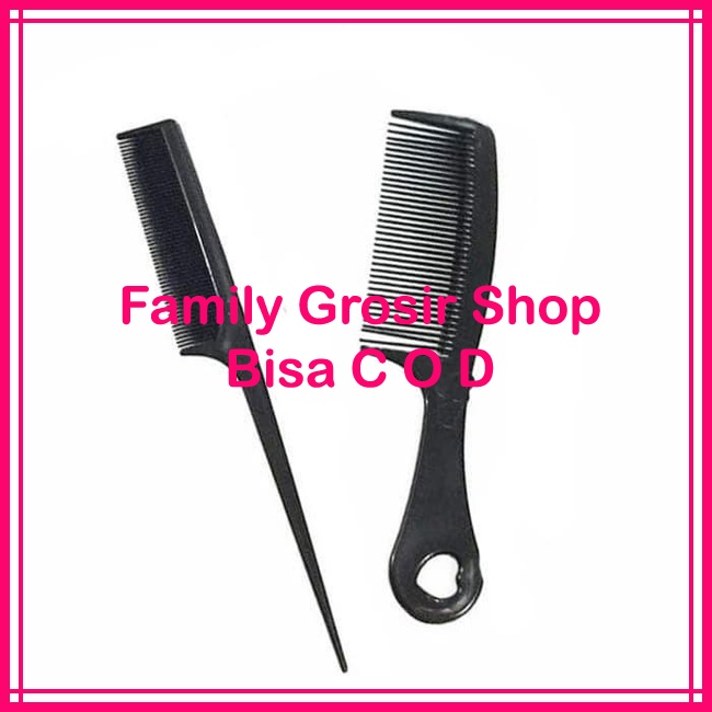 Set Sisir Hitam Polos ISI 2 PCS - Produk Berkualitas Harga Terjangkau