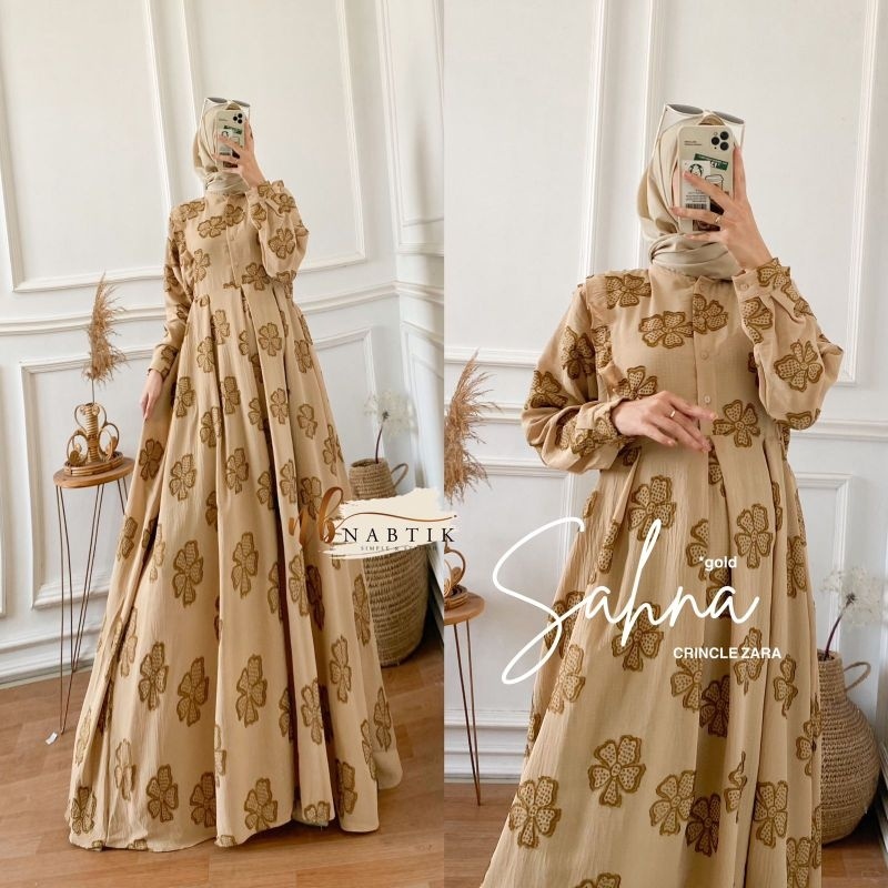 SAHNA Dress ORI NABTIK | Crinkle Zara busui