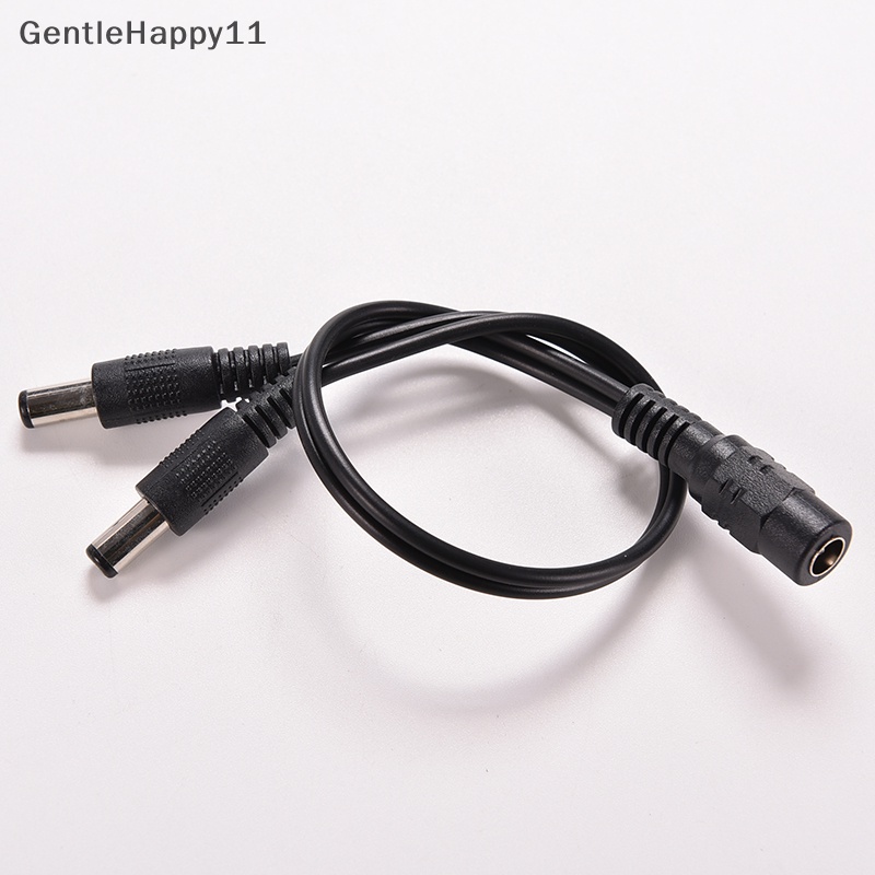 Gentlehappy 5.5 x 2.1mm Kamera CCTV 1female to 2 Male Adaptor Kabel Power Splitter DC 12V id