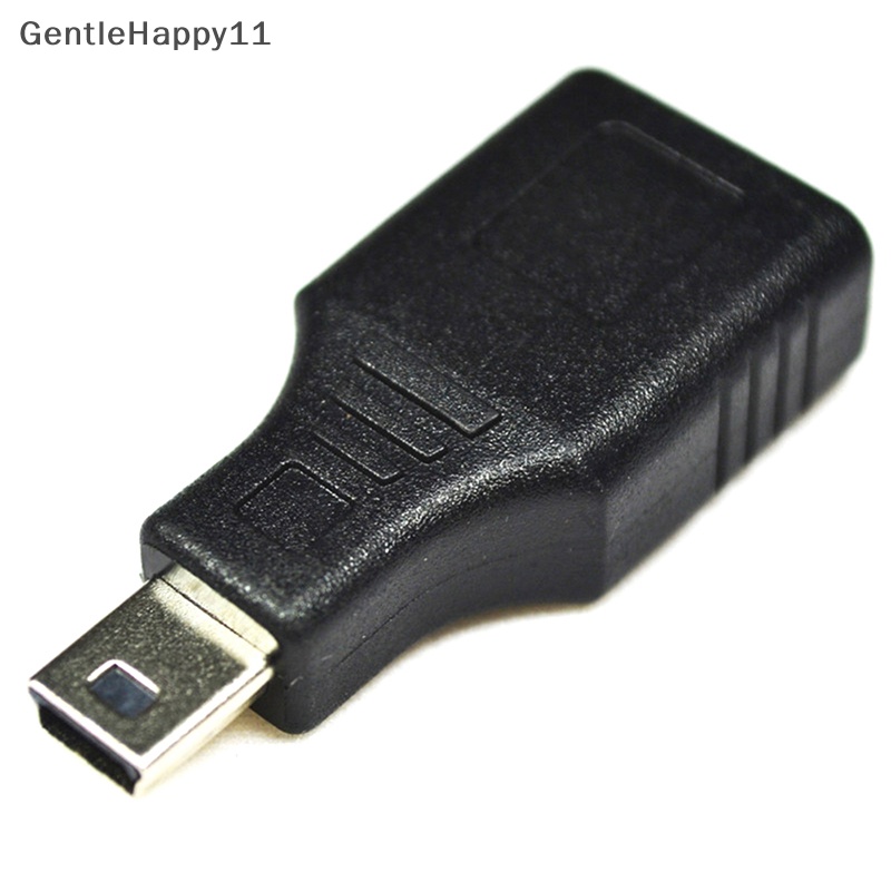 Gentlehappy Audio Mobil On-Board MP3 Mini USB T Type Interface Mini USB A Female Ke Micro/Mini USB B Male Plug OTG Host Adapter Converter Konektor id