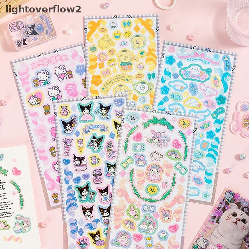 [lightoverflow2] Stiker Imut Cinnamoroll Kuromi My Melody Sticker Untuk Laptop Phone Case Cewek My Melody Anime Stiker Mainan Anak [ID]