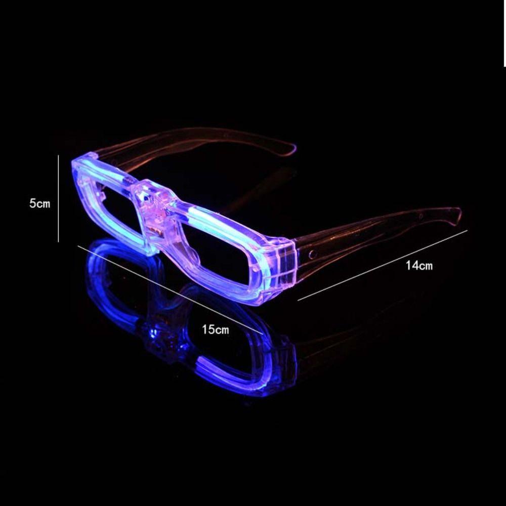 Agustinina Kacamata Bercahaya Lampu LED Mainan Anak Glow in The Dark Pesta Konser Props Party Sunglasses LED Glasses Rana Shades Glasses