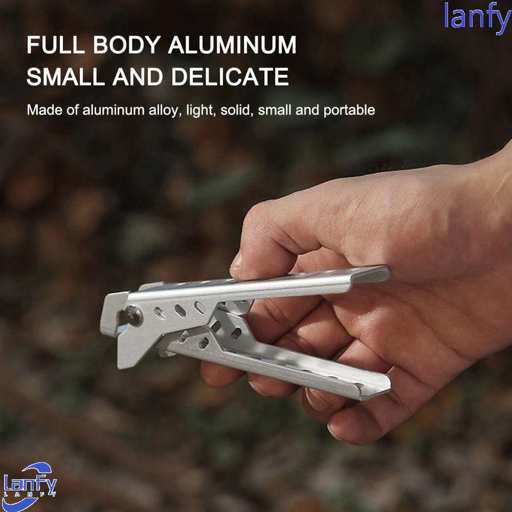 Lanfy Panci Pan Gripper Outdoor Cutlery Aksesoris Wisata Peralatan Makan Peralatan Dapur Camping Barbekyu Cookware Pan Bowl Gripper