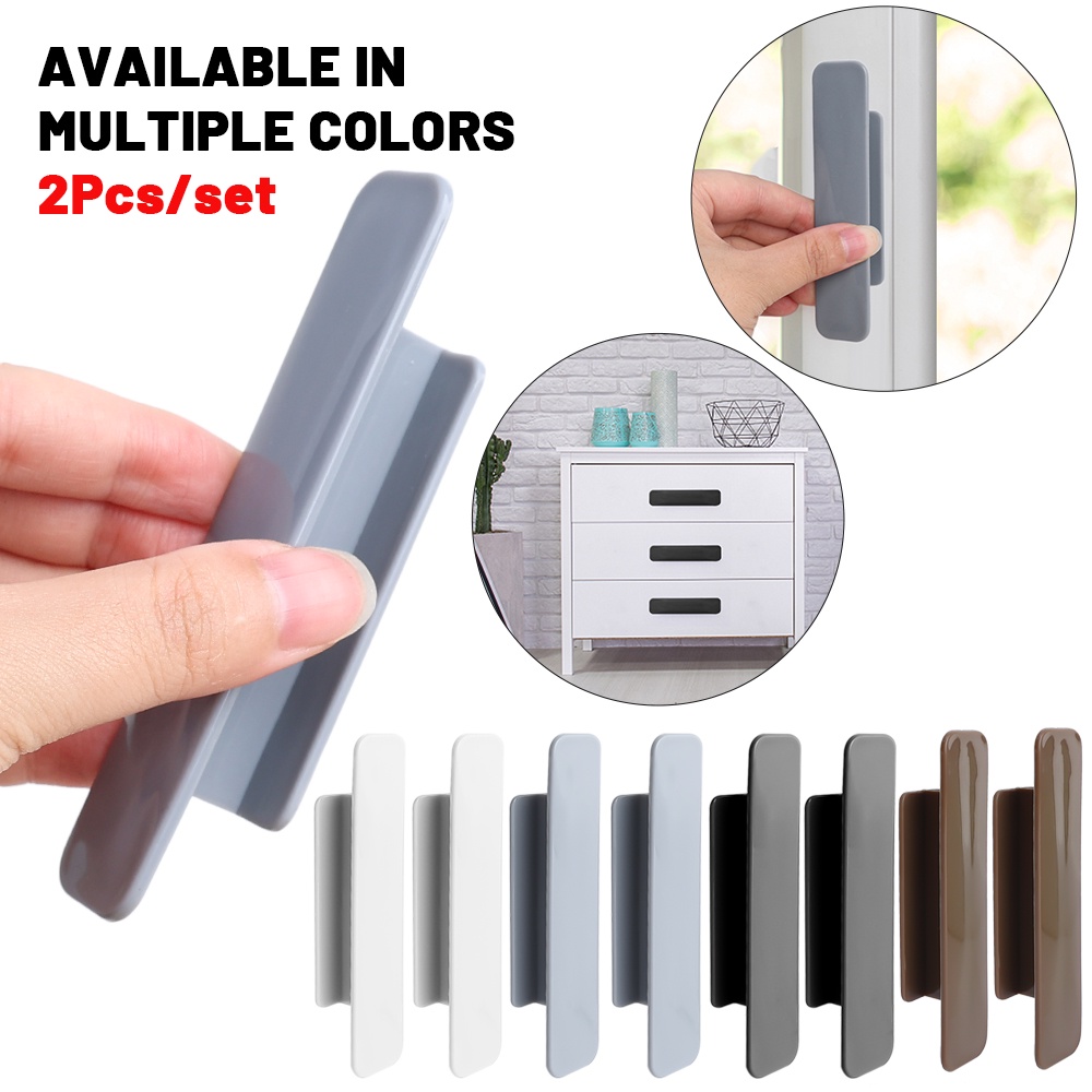 Handle Pintu Jendela Laci Furniture Bantu Penarik Bebas Pukulan Pintu Lemari Geser Pull Handle Knob Pintu Lemari Dapur Aksesoris Rumah Tangga Perekat Diri Serbaguna