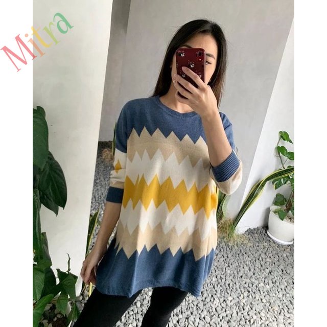 SWEATER RAJUT NAYLA OVERSIZE TOP COLLECTION