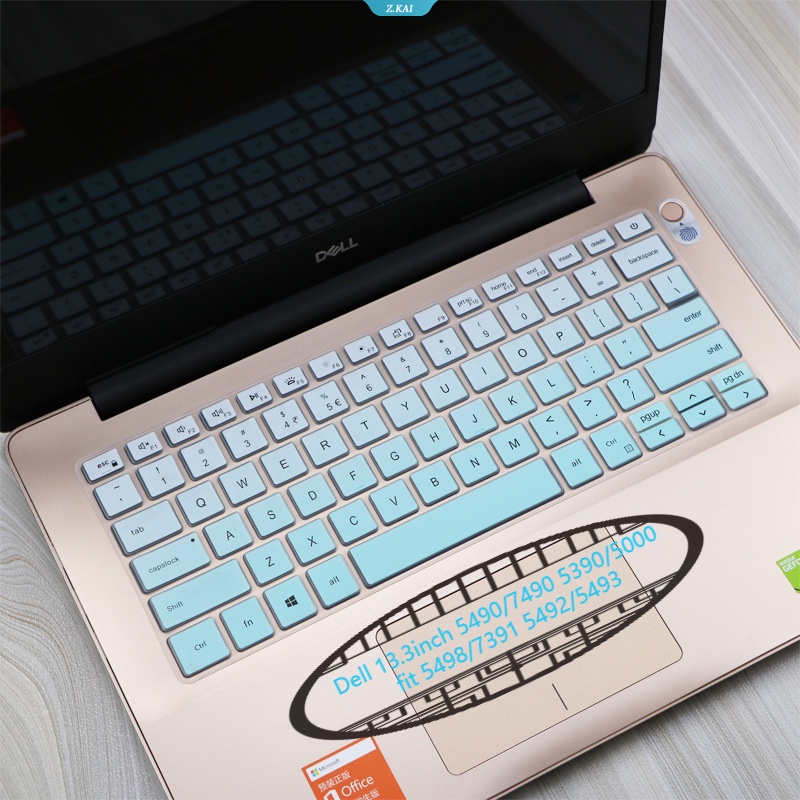 Sarung Keyboard Laptop Untuk Dell 13.3inch 5490.7490.5390/5000muat5498/7391 5492/5493 Silikon Lembut Dan Nyaman Pelindung Kulit Film TPU Transparan Film Silicone Cover [ZK]