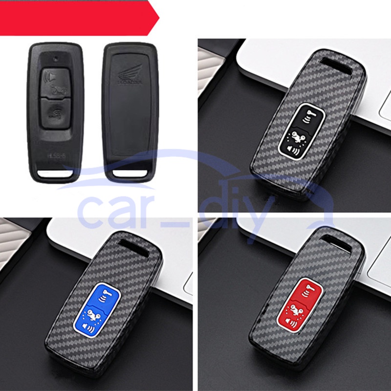 Kasus Kunci ABS Penutup Jarak Jauh Silikon Gantungan Untuk Honda PCX125 PCX160 SH350 SH300 VISION NS110R XADV750 Sepeda Motor Cangkang Pelindung Motorcycle Remote Key Case