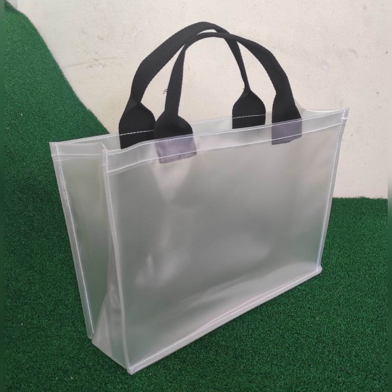 

Tas Tote Bag Mika SAKURA DOFF Transparan Tebal Kuat Goodie Gift Set Hampers