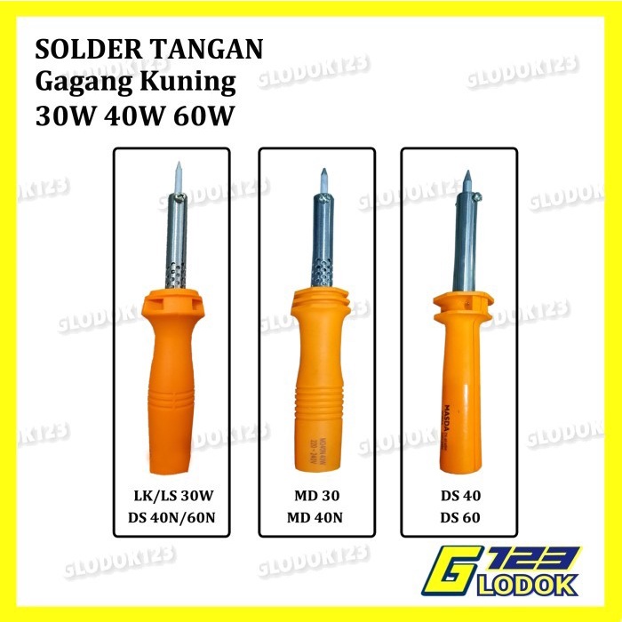 Alat Solder Tangan Listrik Kayu Patri Timah Soldering Iron 30W 40W 6OW