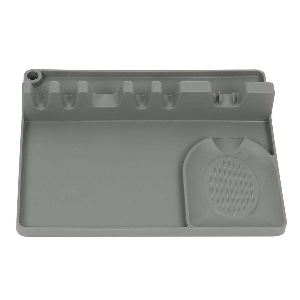 Tempat Sendok Spatula Silikon Rak Penyimpanan 6slot Gantung Utensil Rest Kitchen Supply