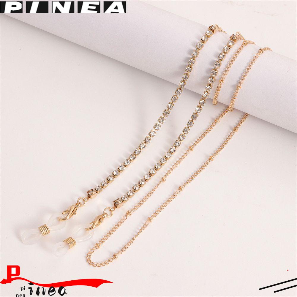 Nanas Kacamata Baca Rantai Tahan Lama Anti Hilang Non-slip Unisex Kacamata Lanyard