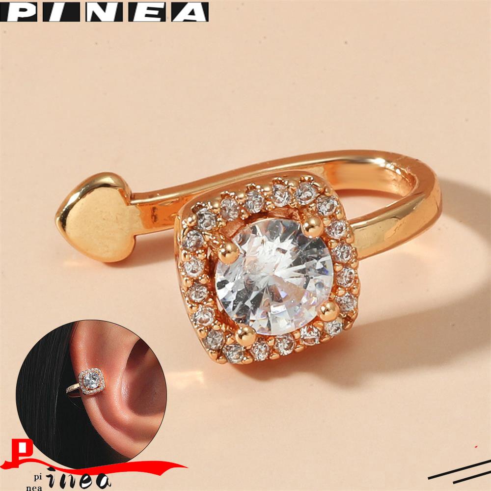 Nanas CZ Cuff Earrings Fashion Hadiah Perhiasan Tanpa Tindik Tanpa Tindik Anting Tindik