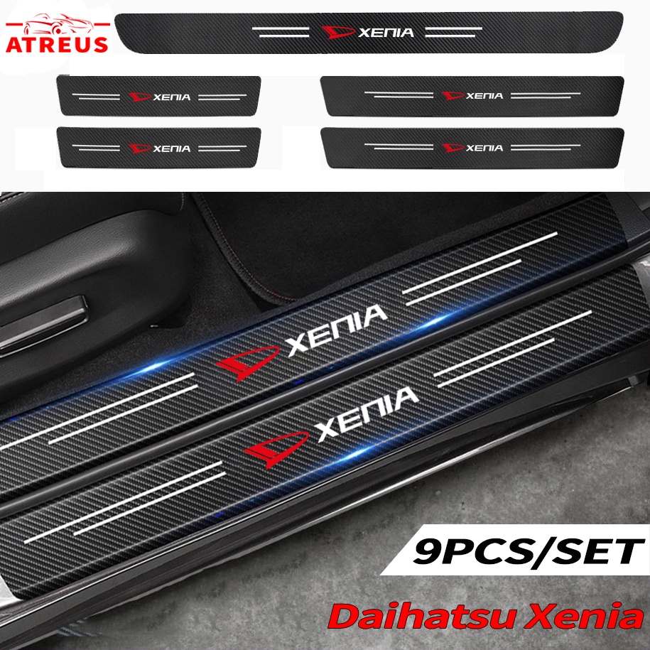 Daihatsu Xenia Carbon Fiber Car Door Sticker Protector Auto Threshold Strips Sticker Anti Gores