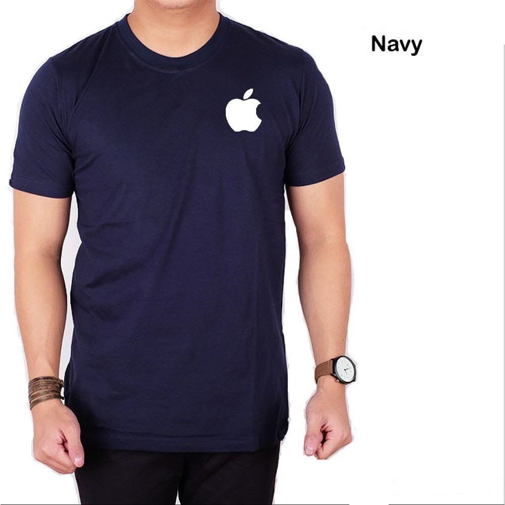 Bayar Di tempat/ BS//TERLARIS//BAJU KAOS APPLE LOGO//T-SHIRT TANGAN PENDEK//FASHION DISTRO PRIA//GOOD QUALITY