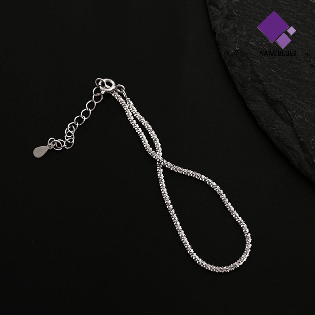 &lt; Naiveblues &gt; Gelang Permukaan Mengkilap Sangat Dipoles Kompak Wanita Gelang Perhiasan Aksesoris Kecantikan