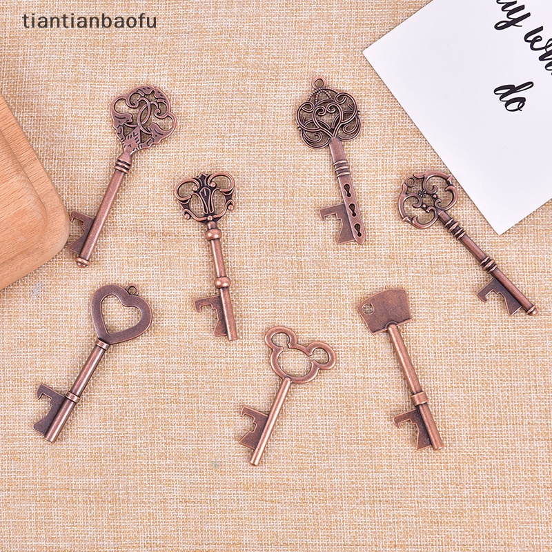 [tiantianbaofu] Key Shaped Bottle Opener Keychain Gantungan Kunci Pembuka Botol Bir Beer Opener Butik