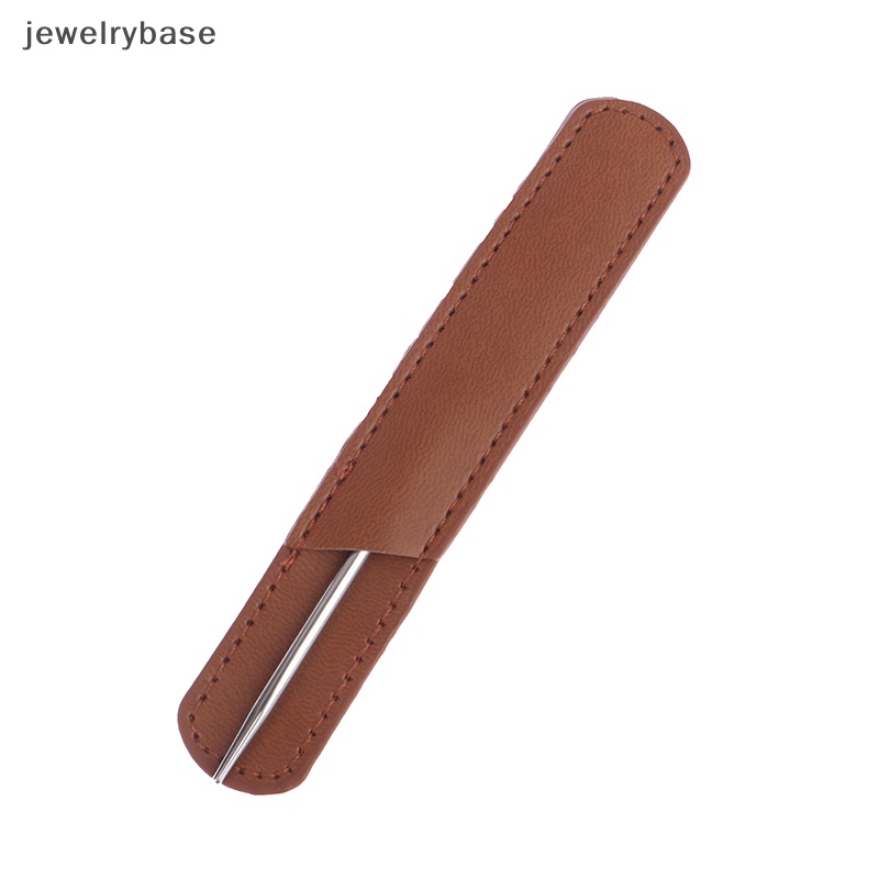 [jewelrybase] 1pcs Stainless Steel Kepala Ganda Makeup Toner Spatula Tongkat Pencampuran Foundation Butik