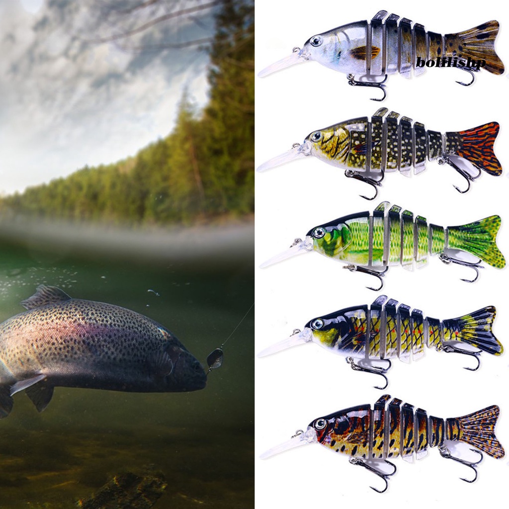 Bo-12cm Umpan Umpan 3D Simulasi Fisheye Tajam Kait Simulasi Angling Tenggelam Mikro-Objek Multi-Bagian Umpan Memancing Luar Ruangan