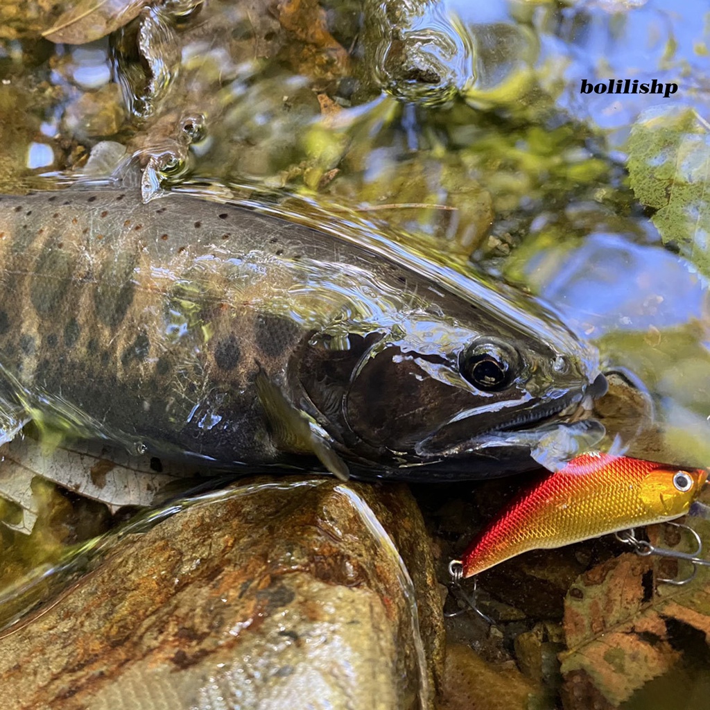 Bo-4.8cm/3.8g Buatan Memancing Umpan Bionic 3D Mata Tajam Kait Arus Trout Tenggelam Ikan Kecil Lure Untuk Air Tawar Air Asin