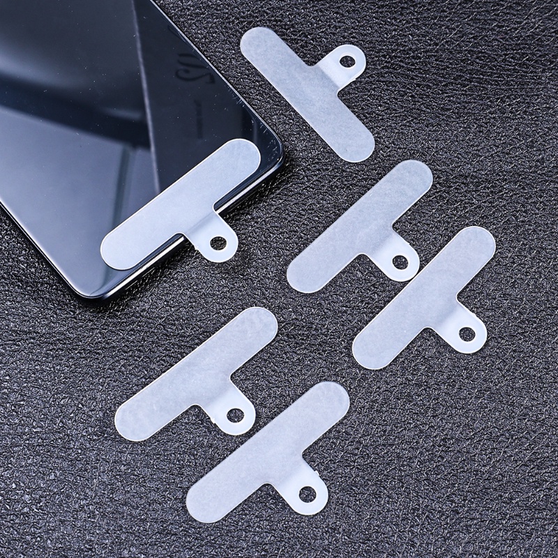 2/10pcs Anti-Hilang Pad Transparan Dilepas Patch Kabel Telepon/Ponsel Lanyard Kartu Klip Gantung Leher Gaya Cord Tab
