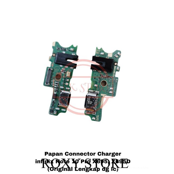 PAPAN CONNECTOR CHARGER/ PCB KONEKTOR CAS INFINIX NOTE 10 PRO ORIGINAL