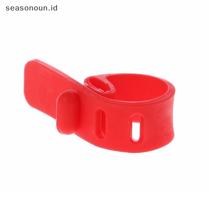 Seasonoun Silicone Kabel Data Organizer Headphone Cord Finishing Buckle Wrap Tie Strap.