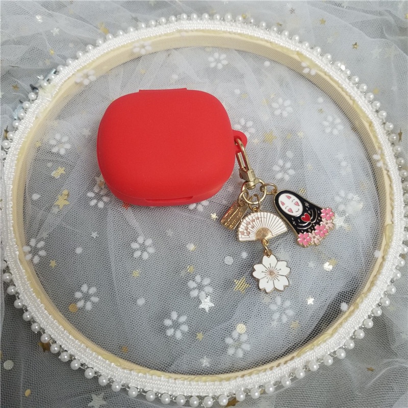 Luxury Silicone Case Untuk QCY Melobuds ANC HT05 TWS Earphone Cover Cases Multicolor Penutup Pelindung Dengan Keyring