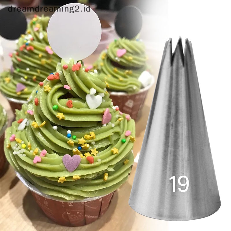 (drea) 19# Piping Nozzle Kecil Cupcake Pastry Nozel Kue Decorag Tips Alat Panggang//