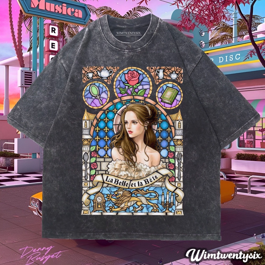 Wimtwentysix “princess belle” kaos oversized washing | vintage tee
