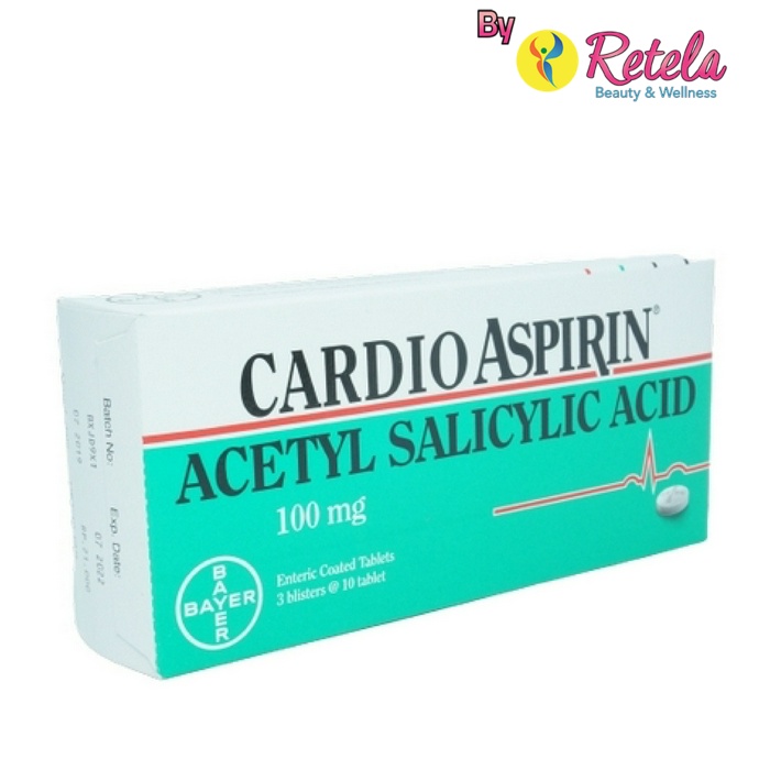 CARDIO ASPIRIN 100MG 1 STRIP ISI 10 TABLET