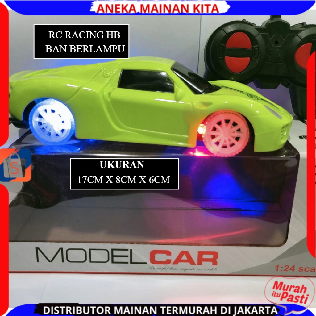 Mobil Remote Control Ban Berlampu Sedan RC Sport Car