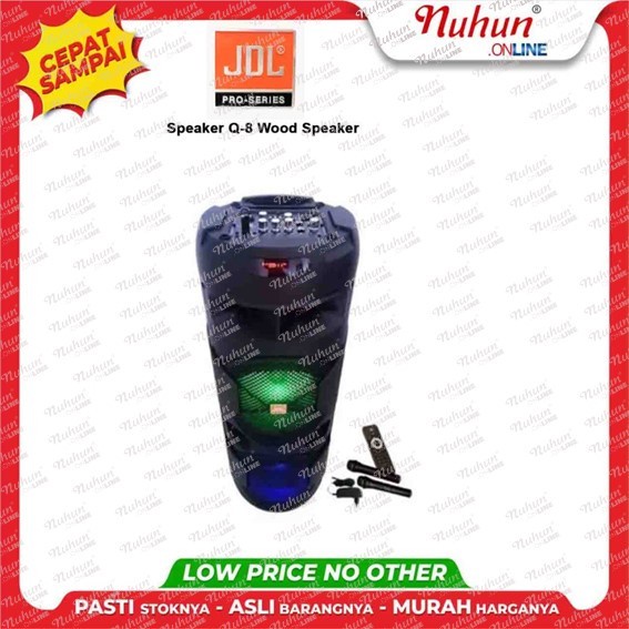 Speaker JDL Q8 Wood Produk Original Berkualitas