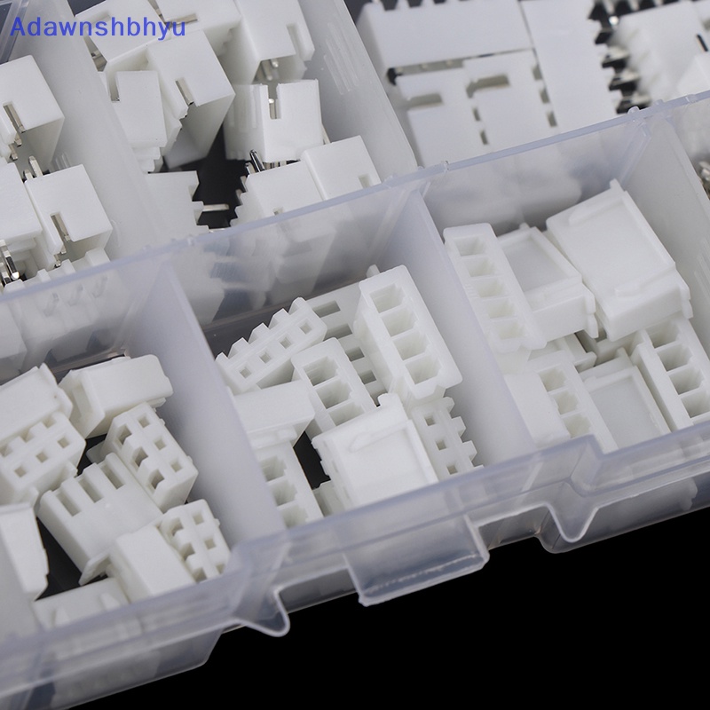 Adhyu 1Box JST-XH Kit 2/3/4/5Pin XH2.54MM Terminal Housing PCB Header Wire Konektor ID