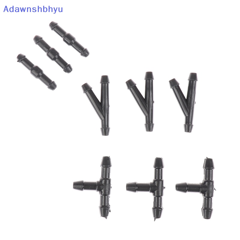 Adhyu 10Pcs Universal Joiner Konektor Pipa Air Bensin Wiper Nozzle Selang Tubing ID