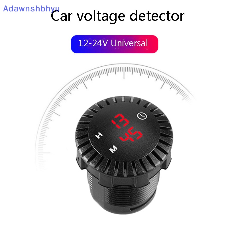 Adhyu 12V/24V Otomotif Mobil Perahu Motor Touch Digital Clock LED Display Alat ID