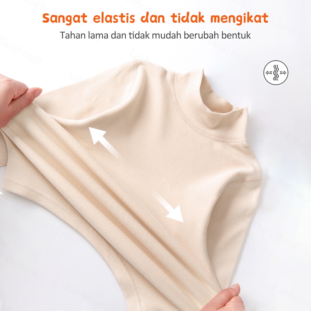 Lakhu Kaos Polos Anak Lengan Panjang Unisex Baju Bayi Anak Bahan Katun Combed Premium