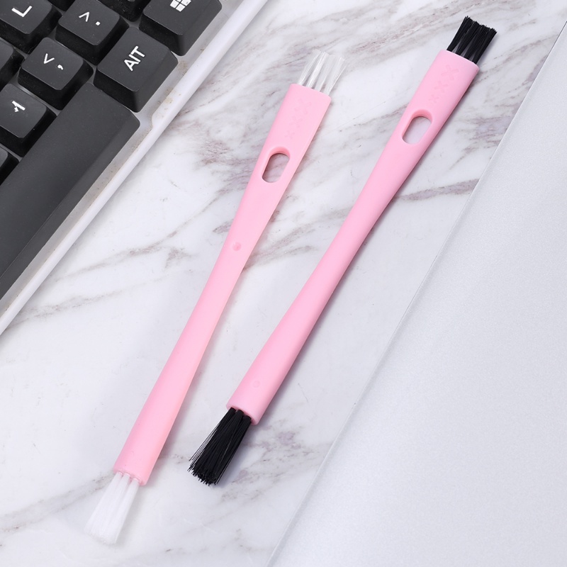 Sikat Pembersih Celah Keyboard Komputer Multifungsi/Portable Double Head Mini Headphone Slot Dust Proof Brush