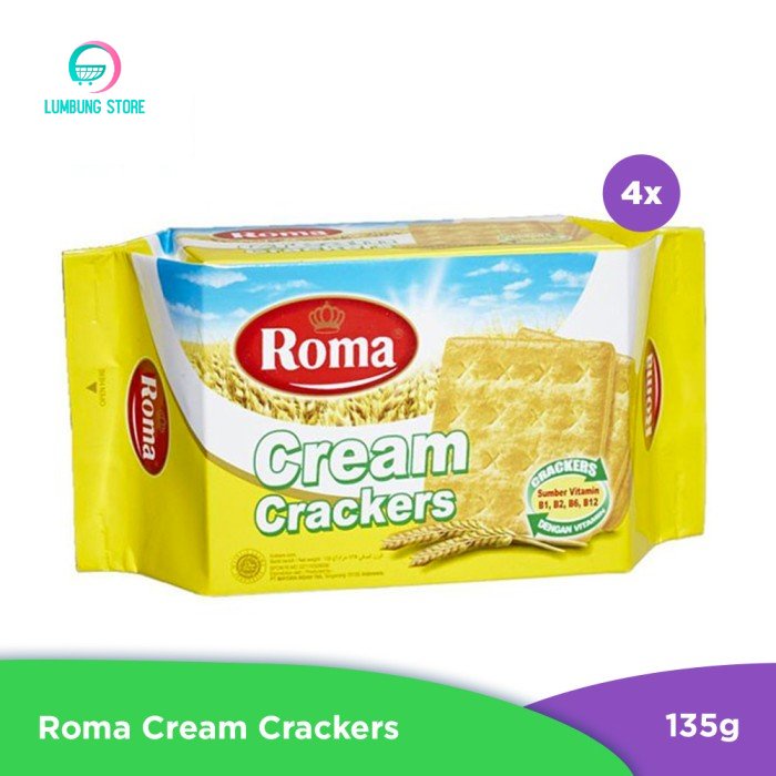 

Roma Cream Crackers 135g - 4 pcs